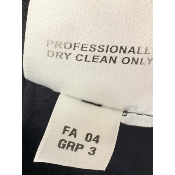 VTG M/L EUC St. John Sport Marie Gray Black Twill Jacket Asym Zip Stretch 8101 - Picture 13 of 13